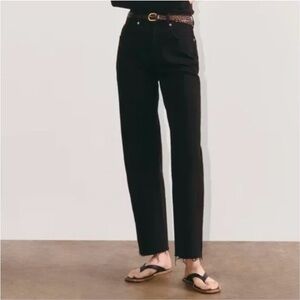 Everlane The Way High Jean Black Sz 30 LONG